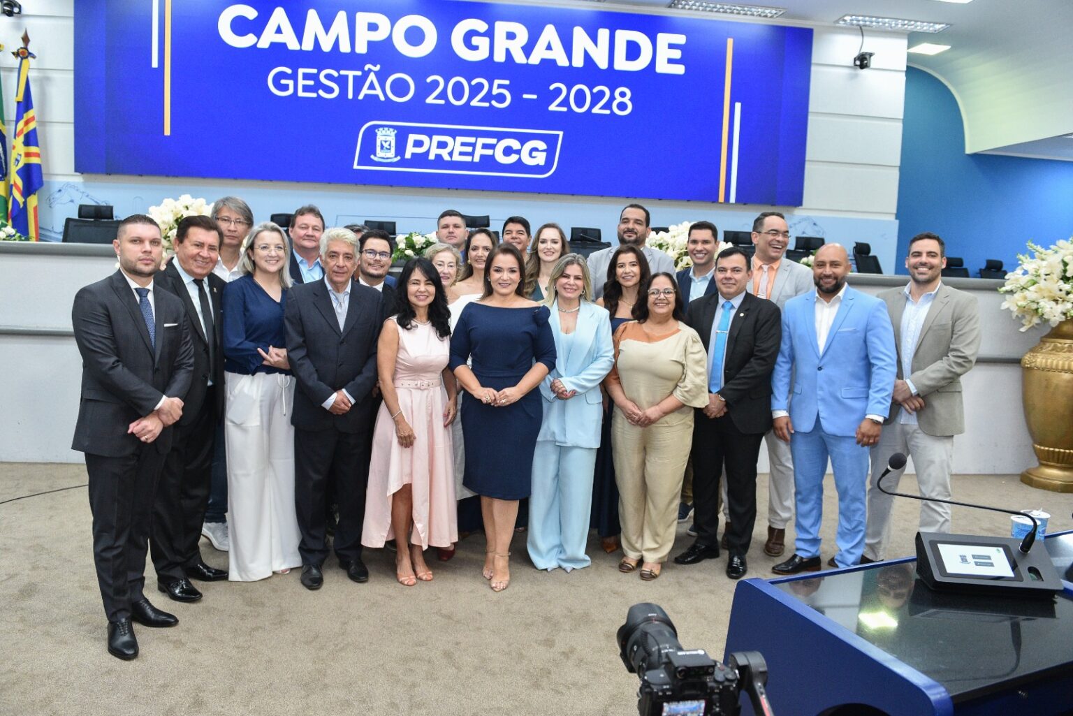 Posse de novos secretários da prefeitura de campo grande!  Marca esta segunda Feira